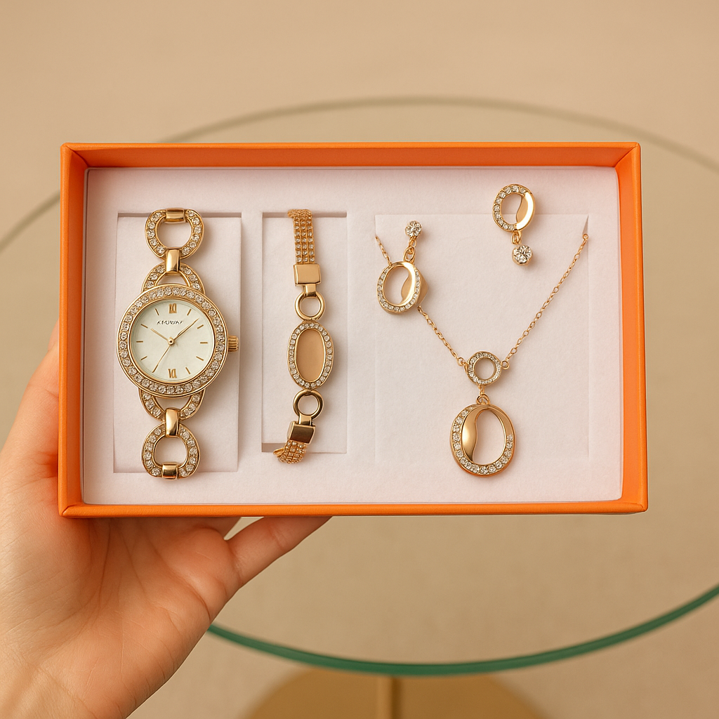 Set MOONGRASS Mariposa – Reloj + Joyería